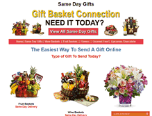 Tablet Screenshot of gift-basket-connection.com